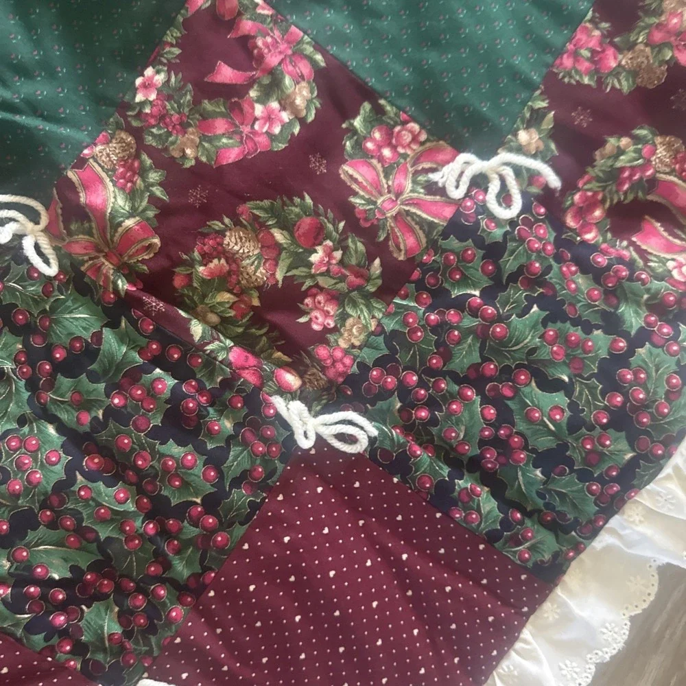 Vintage Patchwork Christmas Tree Skirt 58
